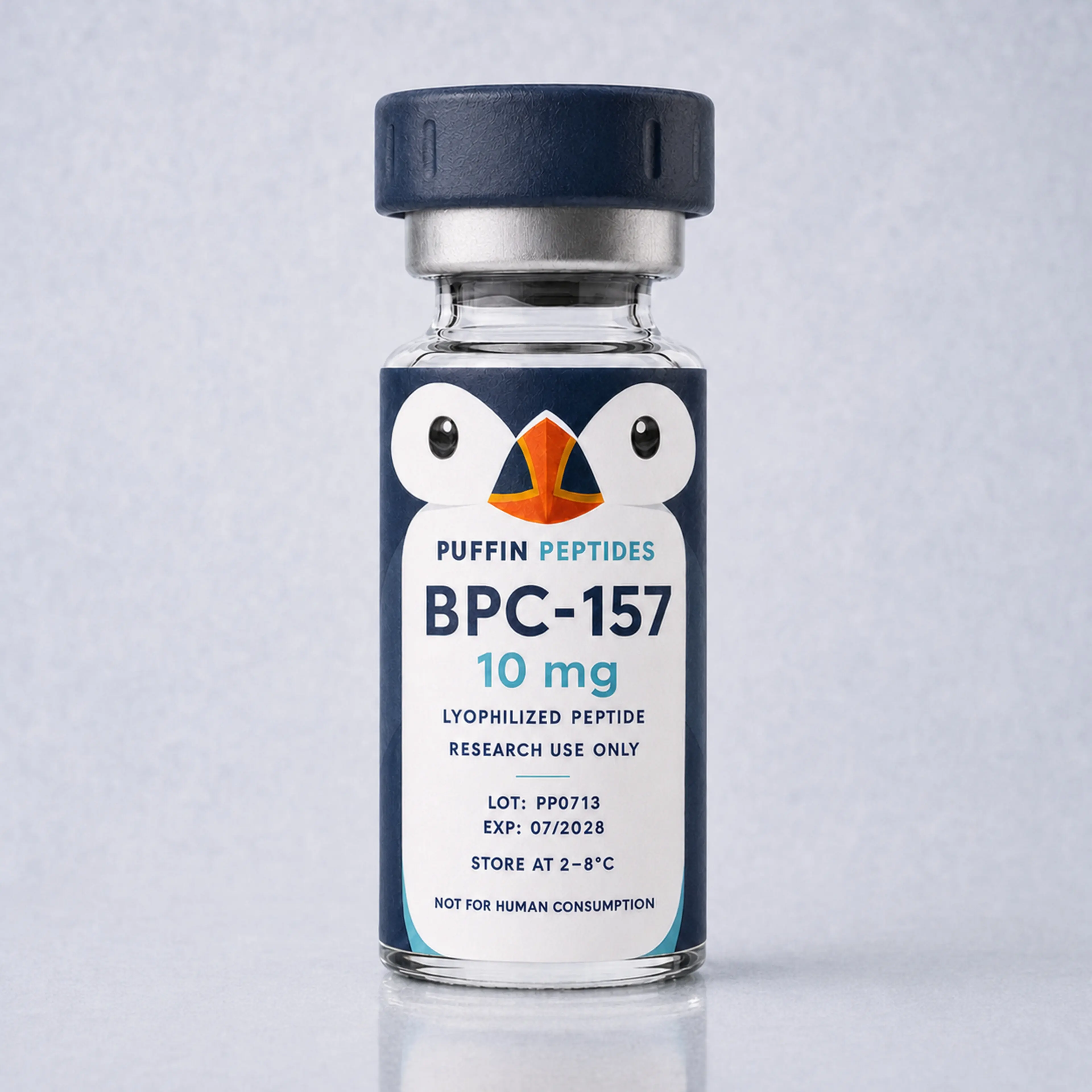 BPC-157 10 mg Puffin Peptides vial